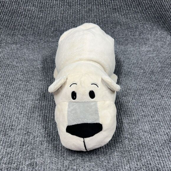 Just Play FlipaZoo 2 in 1 Plush 20” White Polar Bear Poppi/Gray Husky Dog Asher - Picture 2 of 15